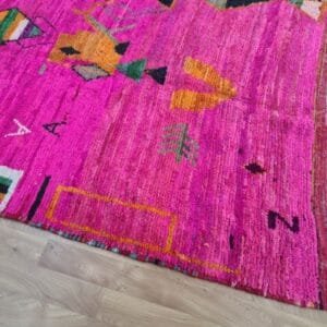Amira – Hot Pink Berber Rug with Moroccan Motifs