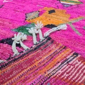 Amira – Hot Pink Berber Rug with Moroccan Motifs