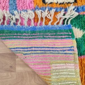 Meroua – Vivid Orange Runner Rug – Handwoven Moroccan Art