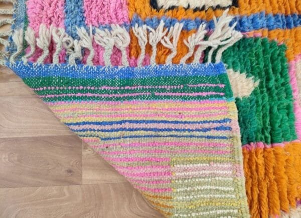 Meroua – Vivid Orange Runner Rug – Handwoven Moroccan Art