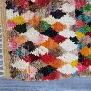 Rimah – Colorful Geometric Wool Rug – Moroccan Artistry