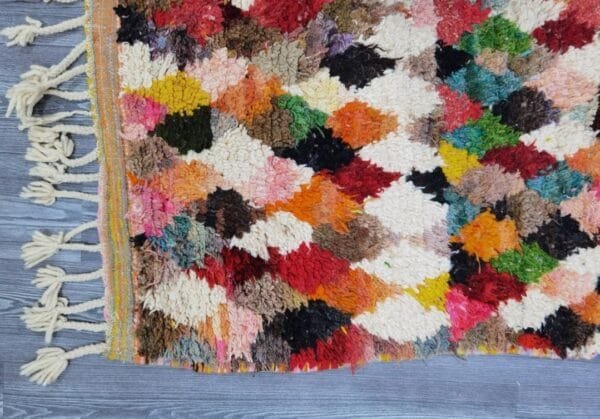Rimah – Colorful Geometric Wool Rug – Moroccan Artistry