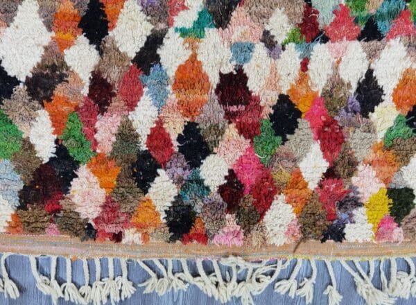 Rimah – Colorful Geometric Wool Rug – Moroccan Artistry