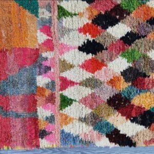 Rimah – Colorful Geometric Wool Rug – Moroccan Artistry