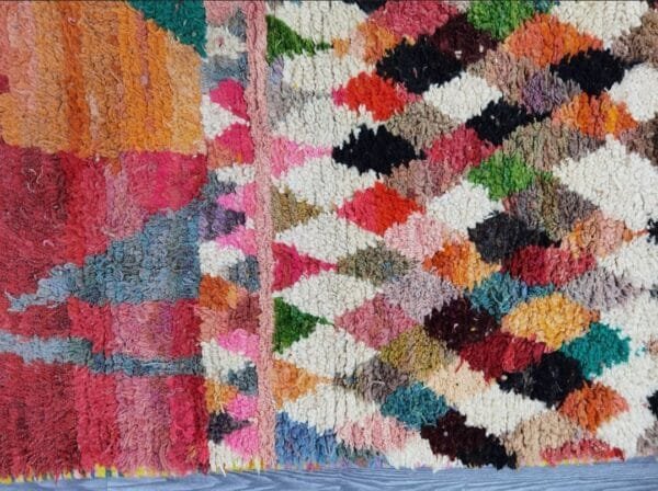Rimah – Colorful Geometric Wool Rug – Moroccan Artistry