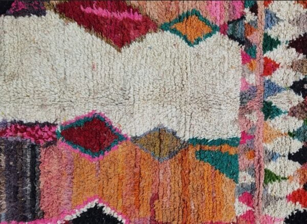 Rimah – Colorful Geometric Wool Rug – Moroccan Artistry
