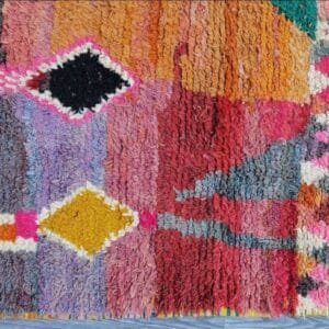Rimah – Colorful Geometric Wool Rug – Moroccan Artistry