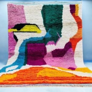 Adila –Multicolor Berber Carpet – Handwoven Moroccan Rugs Multicolor Berber Carpet