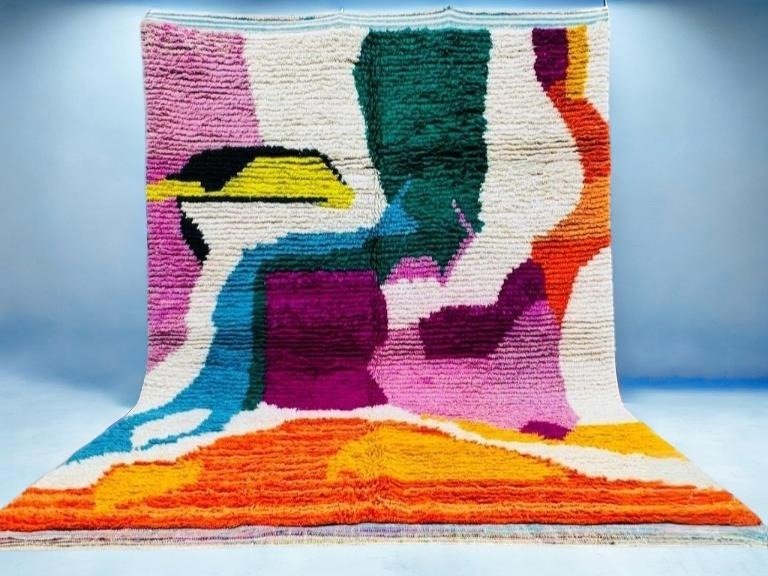 Adila –Multicolor Berber Carpet – Handwoven Moroccan Rugs Multicolor Berber Carpet
