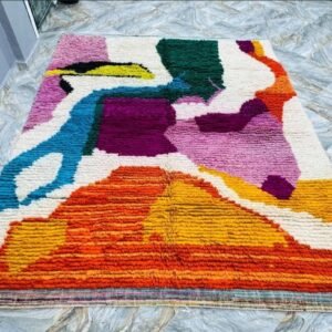 Multicolor Handwoven Moroccan Rugs Adila –Multicolor Berber Carpet – Handwoven Moroccan Rugs