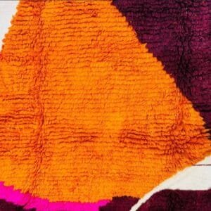 Yamina –Bold Abstract Moroccan Rug in Fiery Hues