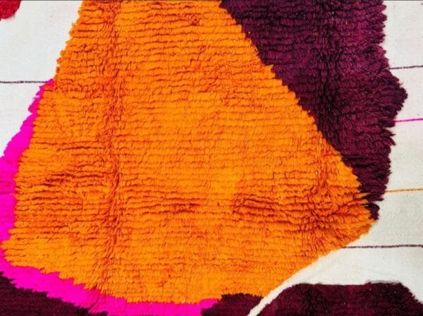 Yamina –Bold Abstract Moroccan Rug in Fiery Hues