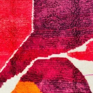 Yamina –Bold Abstract Moroccan Rug in Fiery Hues
