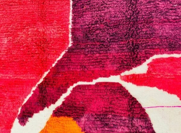 Yamina –Bold Abstract Moroccan Rug in Fiery Hues