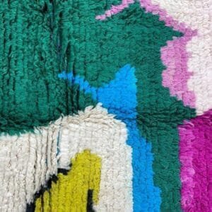 Nassima –Vibrant Abstract Wool Rug – Moroccan Inspired Design