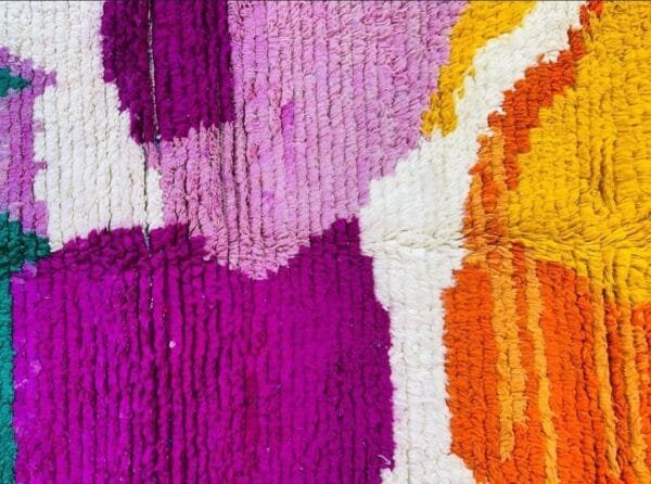 Nassima –Vibrant Abstract Wool Rug – Moroccan Inspired Design