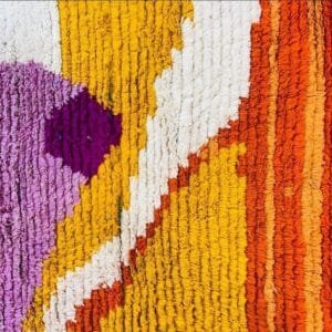 Nassima –Vibrant Abstract Wool Rug – Moroccan Inspired Design