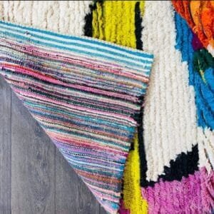 Nassima –Vibrant Abstract Wool Rug – Moroccan Inspired Design