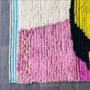 Nassima –Vibrant Abstract Wool Rug – Moroccan Inspired Design