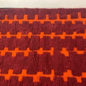 Burgundy Moroccan Rug – Handwoven Elegance in Deep Red Tones