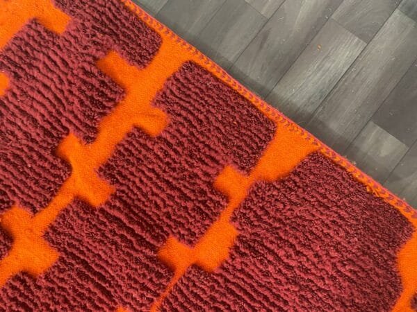 Burgundy Moroccan Rug – Handwoven Elegance in Deep Red Tones