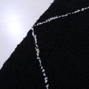 Moroccan Rug Zina – Black Moroccan Rug – Handmade Berber Carpet
