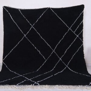 vintage moroccan rug Zina – Black Moroccan Rug – Handmade Berber Carpet