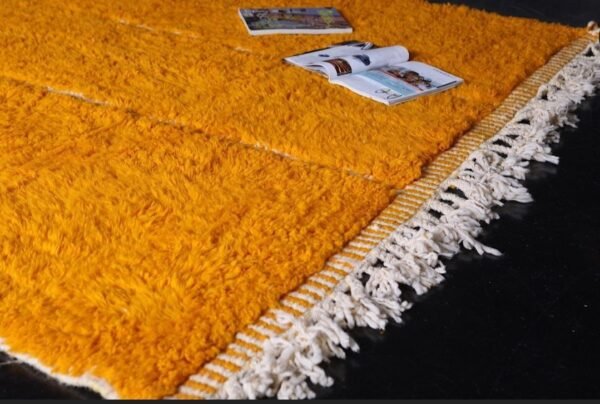 Authentic Moroccan Shag Rug Nora – Buy Handmade Rug Orange – Authentic Moroccan Shag Rug