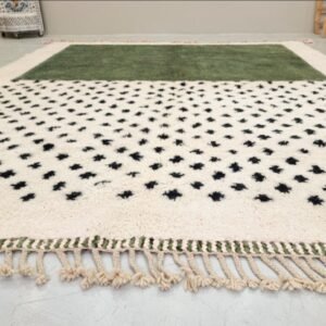 Authentic Moroccan Wool Rug Samara – Green Berber Carpet – Authentic Moroccan Wool Rug