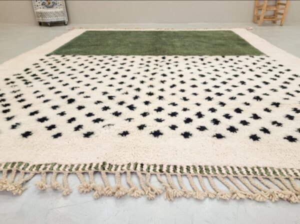 Authentic Moroccan Wool Rug Samara – Green Berber Carpet – Authentic Moroccan Wool Rug
