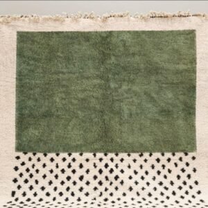 Berber Carpet – Authentic Moroccan Wool Rug Samara – Green Berber Carpet – Authentic Moroccan Wool Rug