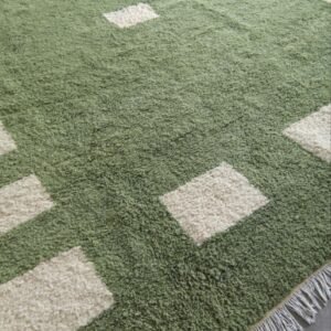 Green Handmade Moroccan Rugs Maria – Green Moroccan Rug – Handmade Berber Rugs