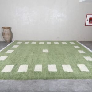 Handmade Berber Rugs Maria – Green Moroccan Rug – Handmade Berber Rugs