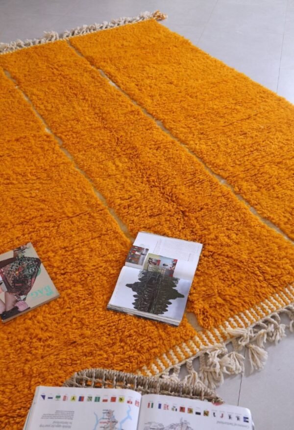 Handmade Rug Authentic Moroccan Shag Rug Nora – Buy Handmade Rug Orange – Authentic Moroccan Shag Rug