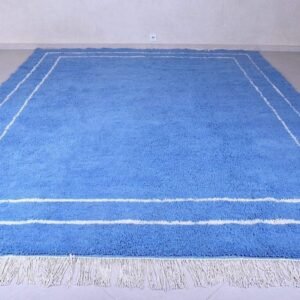 Light Blue Moroccan Rug – Maria – Light Blue Moroccan Rug – Handwoven Elegance for Any Space