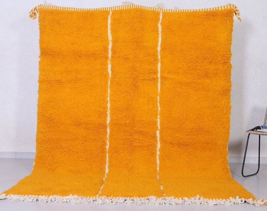 Nora – Buy Handmade Rug Orange – Authentic Moroccan Shag Rug Rug Orange