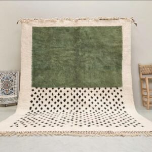 Samara – Green Berber Carpet – Authentic Moroccan Wool Rug Green Berber Carpet