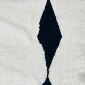 photo_5911375352087824948_y Aicha –Black and White Tribal Rug – Handwoven Moroccan Carpet
