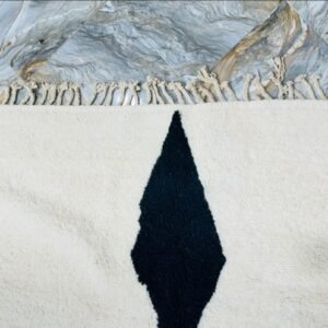 photo_5911375352087824950_y Aicha –Black and White Tribal Rug – Handwoven Moroccan Carpet