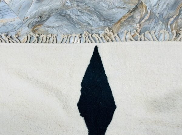 photo_5911375352087824950_y Aicha –Black and White Tribal Rug – Handwoven Moroccan Carpet