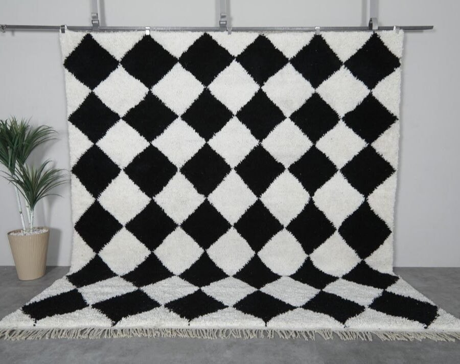 Beni Ourain Rug black and white Beni Ourain Rug black and white