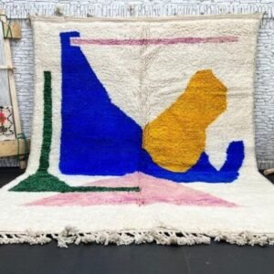 Bohemian Tribal Rug – Handwoven Moroccan Wool Decor Bohemian Tribal Rug