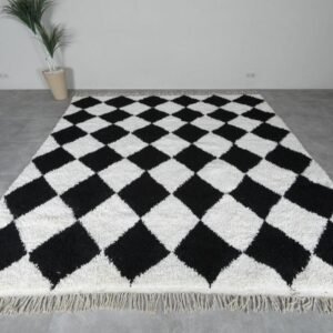 Handwoven Luxury Beni Ourain Rug Black and White – Handwoven Luxury & Timeless Style
