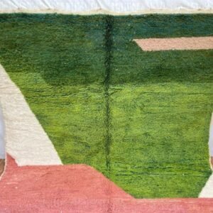 photo_6026044665289098608_y Pink Green Rug – Handmade Moroccan Wool Carpet